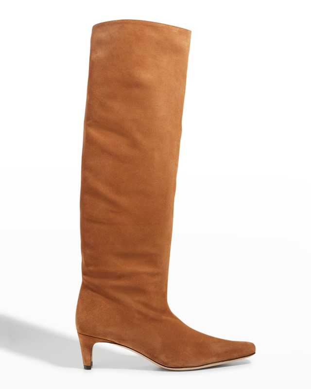Wally Suede Patchwork Tall Boots